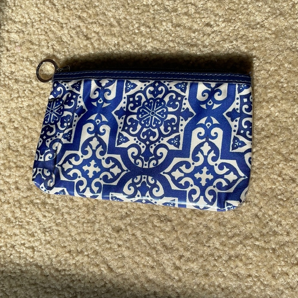Blue patterned small bag